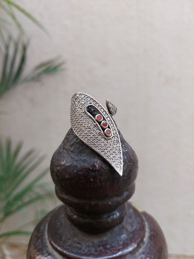 SILVER STONE RING | Sahaa - The Crafters